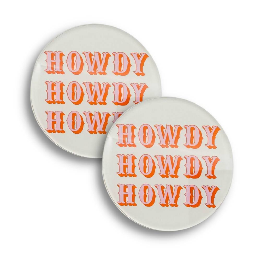 Howdy Coaster HOME & GIFTS - Gifts Tart by Taylor   